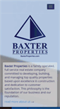 Mobile Screenshot of baxterproperties.com