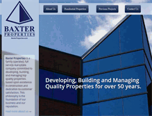 Tablet Screenshot of baxterproperties.com